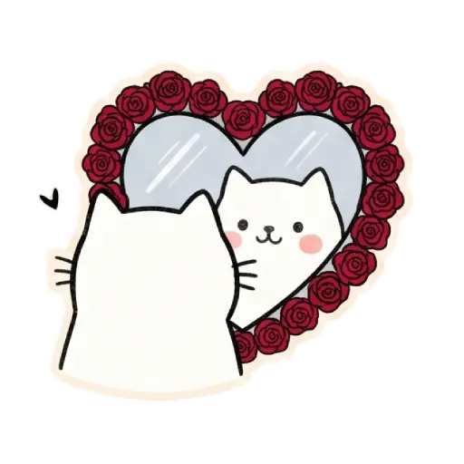 cat, cat lover, romantic, love, cute, WhatsApp stickers, stickers (3)